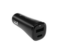 ZAGG mophie Essentials in Chargeur de Voiture Double USB-A et USB-C 12 W, Charge Rapide, adapté aux Voyages, Noir