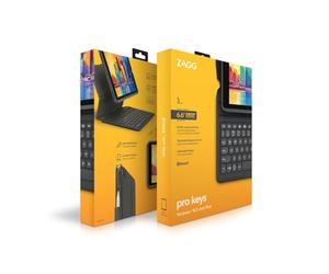 ZAGG Pro Keys Clavier et étui avec Porte-Crayon pour Apple iPad 10.2 (7e, 8e, 9e génération), Touches rétroéclairées pour Ordinateur Portable, QWERTY Anglais, Fonction Veille/réveil Automatique,