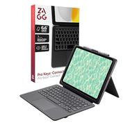 ZAGG Pro Keys Connect Étui Clavier pour iPad 11 Pouces (A16) / 10e génération - Clavier USB-C Direct Connect avec trackpad, Touches rétroéclairées Amovibles, Protection Contre Les Chutes, Support et