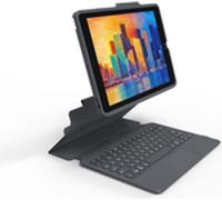 Pro Keys - Clavier et étui - avec trackpad - rétro-éclairé - Bluetooth - QWERTZ - Allemand - noir/gris clavier, noir/gris étui - pour Apple 10.2-inch