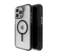 ZAGG Santa Cruz - Coque pour iPhone 15 Pro Max - Coque de téléphone pour iPhone MagSafe, Protection Contre Les Chutes (4 m), graphène Durable, Anti-jaunissement et résistant aux Rayures, Noir
