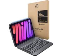ZAGG Slim Book Mini iPad Mini (A17 Pro)/(Gen 6) Étui clavier amovible Bluetooth et étui de protection, fin, compact, charnière magnétique, angles de vue multiples, saisie ergonomique