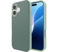 ZAGG SoHo - Coque à clipser pour iPhone 16, compatible MagSafe, protection contre les chutes de 3 m, infusée de graphène, chargement sans fil, écologique, design bicolore, vert