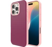 Zagg Soho Coque Snap pour iPhone 16 Pro - Compatible MagSafe 3 Mètres Protection Chute de Graphène Infusé Charge sans Fil Respectueux de l'environnement Design Bicolore Bordeaux Rose