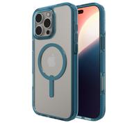 ZAGG Coque Santa Cruz Snap iPhone 16 Pro Max – Compatible MagSafe, graphène – Bleu rétro