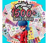 Zagtoon Miraculous Ladybug Lot de 1 500 autocollants Ultimate Heroez, coccinelle, chat noir, Rena Rouge, Carapace, Vesperia, Bunnyx, Tikki, Plagg, cadeaux mignons pour filles, enfants, adolescents et