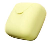 ZaH Boîte à savon macarons pour shampooing, après-shampooing, douche, savon pour les mains et petite serviette (petit, vert)