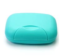 ZaH Boîte à savon macarons pour shampooing, après-shampooing, douche, savon pour les mains et petite serviette (bleu ciel)