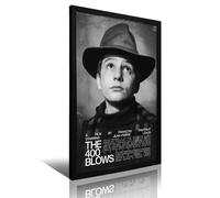 ZAHAABWS Affiche du film The 400 Blows 10 rétro encadrée - Peinture décorative et artistique - Décoration moderne pour chambre à coucher - 40 x 60 cm
