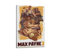 ZAHAABWS Max Payne 3 - Poster décoratif sur toile - Impression d'art moderne pour chambre à coucher - 60 x 90 cm