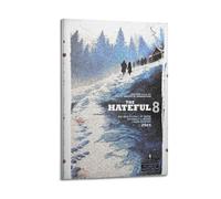 ZAHAABWS Poster de film The Hateful Eight - Impression sur toile - Décoration murale moderne pour chambre à coucher - 40 x 60 cm