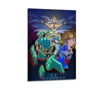 ZAHAABWS Poster de jeu vidéo Mega Man - Impression sur toile - Impression d'art moderne pour chambre à coucher - 50 x 75 cm