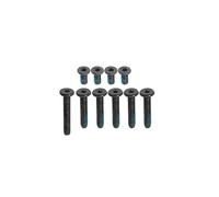 ZAHARA 10*pcs/1Set kit vis châssis Ordinateur Portable Housse de Base Fixation pour ASUS Zenbook Pro 14 OLED UX6404 UX6404VI UX6404VV Noir(1longues 5moyennes 4courtes) Bottom Case Laptop Screws