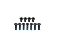 ZAHARA 11*pcs/1Set kit vis châssis Ordinateur Portable Housse de Base Fixation pour ASUS Vivobook 17X K3704 K3704VA/ Vivobook 16X OLED K3604 K3604VA Noir(7longues 4courtes) Bottom Case Laptop Screws