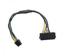 ZAHARA Câble Adaptateur d'Alimentation ATX 24 Broches à 8 Broches 18AWG 30CM pour Dell Optiplex 3020, 7020, PowerEdge T20, Precision T170