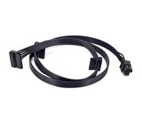 ZAHARA Câble d'alimentation SATA 15 Broches (1 vers 3) pour Alimentation Modulaire Corsair CX-M Series (CX850M/CX750M/CX600M), Extension SATA 70cm, Noir