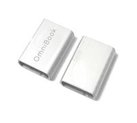 ZAHARA Cache charnières LCD Hinge Cover Remplacement pour HP OmniBook 5 Flip 14-FP 14-fp0008nf 14-fp0254ng 14-FP0765ng 14-fp0153ng TPN-W169 P35304-001 Argent Hing Cover（Long:2.85 * 1.9 * 0.7cm）