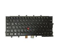 Zahara Clavier Allemand rétro-éclairé, Noir GR Clavier Allemand Interchangeable pour Lenovo ThinkPad X240 X230S X240 X240S X250 X250S X260 X270 04X0189 04X0227 Keyboard Layout Laptop (Backlit)