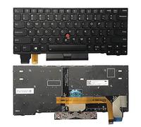 Zahara Clavier US rétroéclairé pour ordinateur portable Lenovo Thinkpad L13 Gen 2 Type 20VH 20VJ / L13 Yoga Gen 2 Type 20VL 20VK / X13 Type 20UF 20UG / X13 Yoga Type 20T2 20T3 5N20V43181 Noir