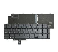 ZAHARA Rétro-éclairé Keyboard Laptop pour Dell Latitude 5520 5521 Precision 3560 3561 US Noir Keyboard Layout Laptop