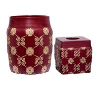 Zahari Home Ensemble d'accessoires de salle de bain de luxe l gant rose 2 pi ces Moderne Sh