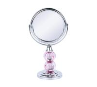 Zahari Home Miroir de maquillage grossissant Aroma avec support Double face Grossissement 1X3X Tourbillon 360 degrs Miroir rose 6,30 pouces