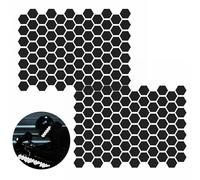 ZAHD 2 PCS Autocollants Universels pour Casque de Moto Casque Moto Autocollants réfléchissants Nuit Visibilité Bandes Stickers Noirs Rétro Réfléchissants pour Casque Moto pour Sécurité Visibilité