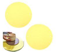 ZAHD 2 PCS Tissu antidérapant en forme de chauve souris pour céramique support absorbant en argile pour la fabrication de poteries Tampon de Lancer D'Argile de Poterie Jaune pour l'argile (Jaune)
