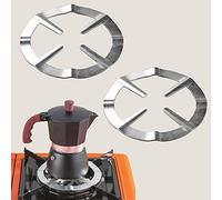 ZAHD 2 Pièce Moka Pot Cuisinière Support Pot Réducteur Anneau Stand Cafetière étagère accessoires Réducteur de Brûleur Support pour anneau de fixation pour cafetière à expresso four et cuisine