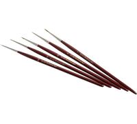 ZAHN Pinsel E107-03 Fonte rouge 5 pièces