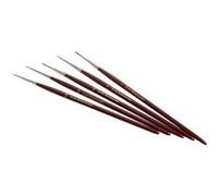 Zahn pinsel lot de 5 pinceaux dartiste taille 5x0, 3x0, 00, 0, 1 1 set e107-03 G