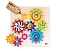 Gollnest & Kiesel – Jeu des engrenages 58530 – Bois 20,5 x 20,5 cm – 8 pièces
