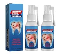 Zahnschmerzlinderun Lot de 2 sprays de réparation de gencives pour soulager les maux de dents, bouche, haleine fraîche, 2 pièces, 20 ml