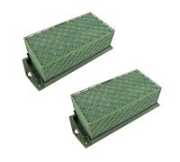 Zahoken 2 Pièces Cage Mousse Florale, Mousse Florale pour Fleurs Fraîches et Séchées, Brique Fleuriste pour Compositions Florales, Mariage, Décoration de Fêtes, Centre de Table, 30 x 11,5 x 8,7 cm