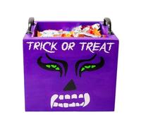 Zahoken Bol à Bonbons Halloween | Récipient à Friandises avec Anses,Contenant en Bois pour Stockage Étagère Table | Décoration Fête à Thème Domicile