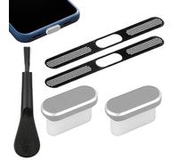 Zahoken Bouchon de Port de Chargement, Set de Nettoyage Précis avec Bouchon Anti-Poussière pour Téléphone, Protecteur Souple et Nettoyant pour Voyages Bureau Voiture Électronique et Extérieur