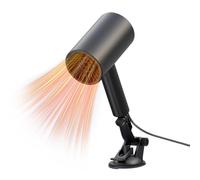 Zahoken Chauffage d'Appoint Voiture Portable,Désembueur Voiture à Ventouses Séparables - Ventilateur Chauffant Désembuage pour Camping Car Tente Bureau Intérieur Extérieur - pour Tente Bureau Camion