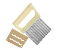 Zahoken Découpe-légumes Pour Frites En Acier Inoxydable - Hachoir Légumes Onde Pour Chips Pomme De Terre Carotte | Accessoire de Cuisine pour Oignon Carotte Légumes Préparation Frites Maison