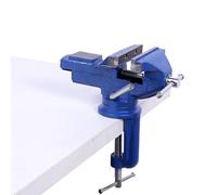 Zahoken Étau à Pince - Étau Fixe Robuste avec Base Pivotante 360° - Outil Portable pour Usinage Fraisage Soudage Soudure Perçage Métaux