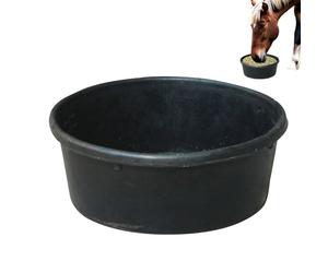 Zahoken Gamelle Alimentaire en Caoutchouc,Mangeoire Cheval Caoutchouc 4 litres,Conteneur Nourriture et Eau pour Extérieur Ranch Ferme | Chat Chien Petit Animal