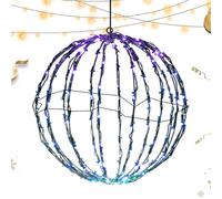Zahoken Guirlande Lumineuse Sphère Noël, Guirlande Lumineuse Sphère Noël Extérieur, Décoration Fête Arbre Intérieur Extérieur Jardin Patio Nuit