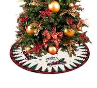 Zahoken Housse De Socle pour Sapin De Noël | Anneau de Base Doux en Peluche pour Sapin,Décoration Festive pour Maison Bureau Hôtel Restaurant Jardin