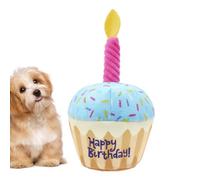 Zahoken Jouet Doux Anniversaire Chien - Doudou Thème Joyeux Anniversaire pour Chien,Accessoire Photo Résistant à Mastication pour Fête | pour Intérieur Extérieur Maison