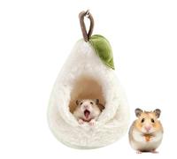 Zahoken Lit pour Petits Animaux - Chaud Confortable en Peluche,Forme Poire Hamac Hamster Chaud Hiver,pour Bien-être Soins pour Animaux Détente Maison Temps Calme Intérieur Confort Sécurité