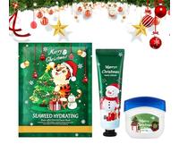 Zahoken Masque Hydratant pour le Visage de Noël | Lot de 3 Masques Hydratants Visage Naturels | Articles de Beauté pour Cadeaux - Idée Cadeau pour Maman Papa Copine et Grands