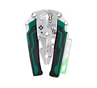 Zahoken Pince À Dénuder Pliable 8 En 1, Pince Multifonction Pour Couper Et Tirer, Testeur De Tension CA CC Pour Assemblage Et Projets, Testeur D'électricien Pour Dénuder, Couper, Enrouler, Tirer