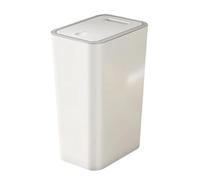 Zahoken Poubelle avec Couvercle | Corbeille à Ordure,Compacte 10 Litres pour Maison Bureau Salle de Bain Chambre Toilette Angle Intérieur Évier