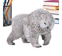 Zahoken Statue d'ours | Décoration Ours Campagne,Sculpture Animale Moderne Design Tête pour Pelouse Jardin Porche Table
