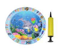 Zahoken Tapis à Eau pour Chat,Lit Sensoriel Gonflable à Remplissage d'eau - Tapis Rafraîchissant Épais en PVC Anti-Fuites avec Pompe pour Animaux Domestiques,pour Jeu d'animaux de Compagnie