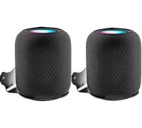 ZahoTse Lot de 2 supports muraux pour Apple HomePod 2 avec gestion intégrée des câbles - Noir